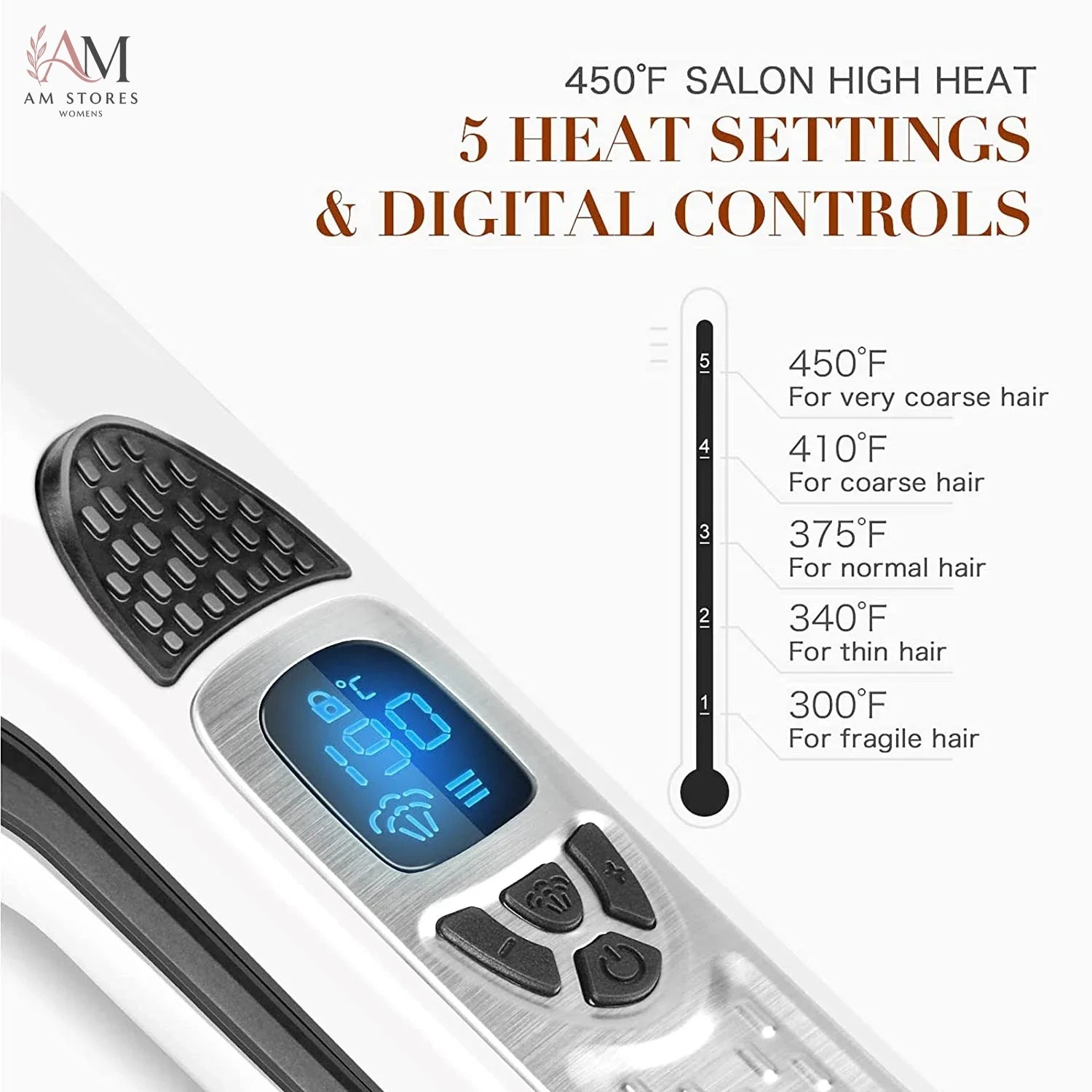 Ceramic Hair Straightening Brush - view 2