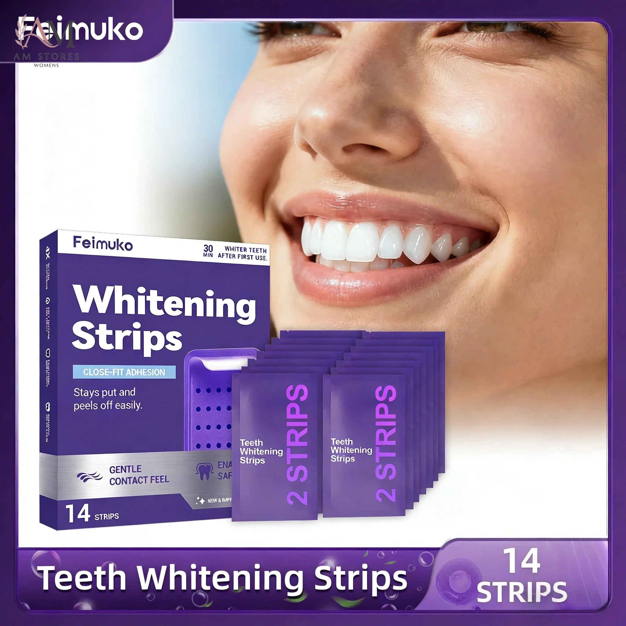Purple Teeth Whitening Strips - view 1