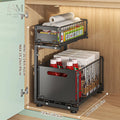 Adjustable 2-Tier Pull-Out Under-Sink Organizer