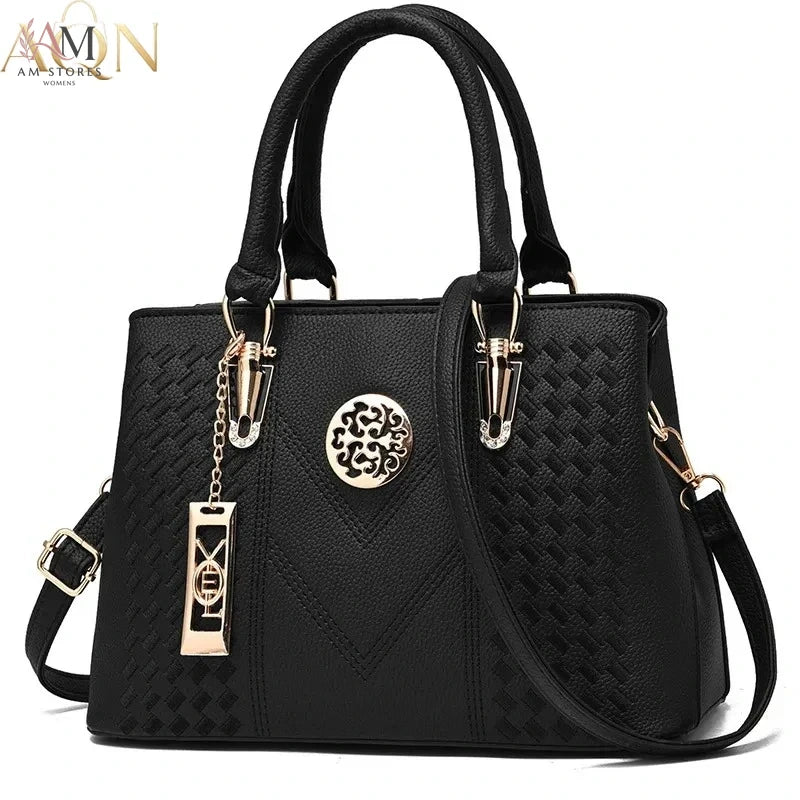 AQN Women's Leather Large-Capacity Handbag - view 2