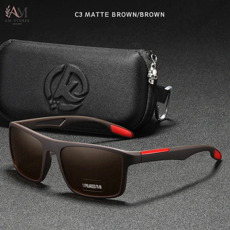 KDEAM Unisex Rectangle Polarized Sports Sunglasses - view 19