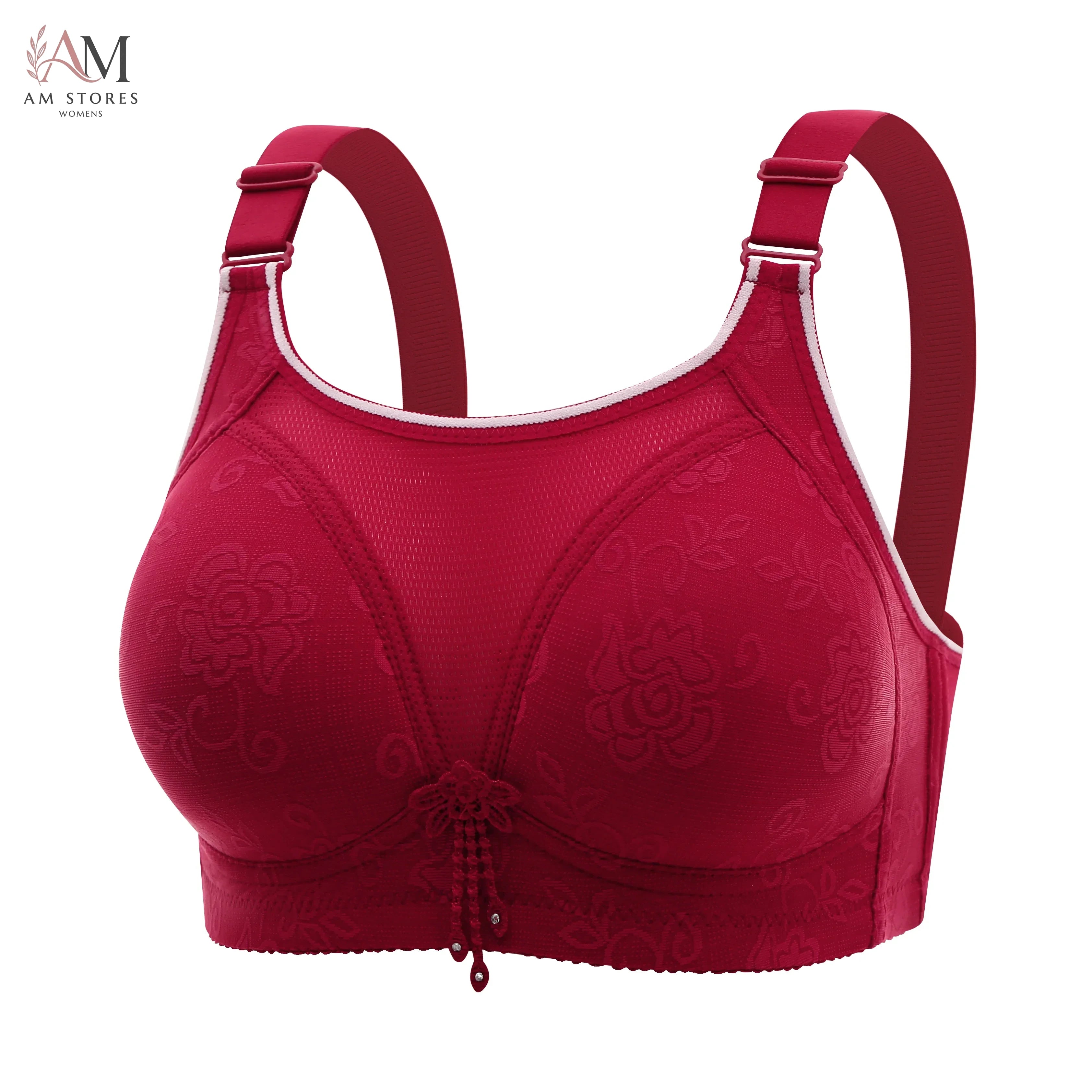 Women's Plus-Size Wireless Breathable Lace Seamless Bra - view 11