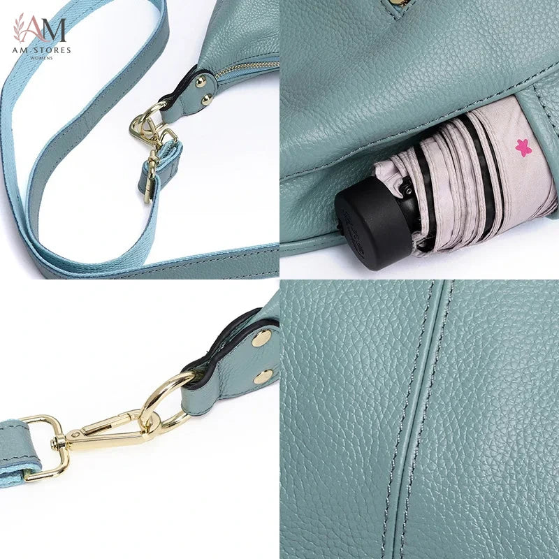 Zency Women's Leather Large-Capacity Crossbody Bag - view 6