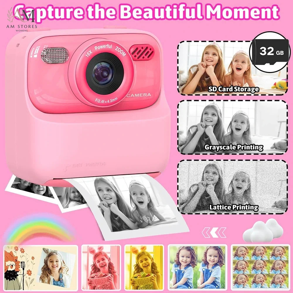 Girls' 1080P Instant-Print Camera - view 4