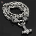 Stainless Steel Wolf Celtic Men's Pendant Necklace - view 9