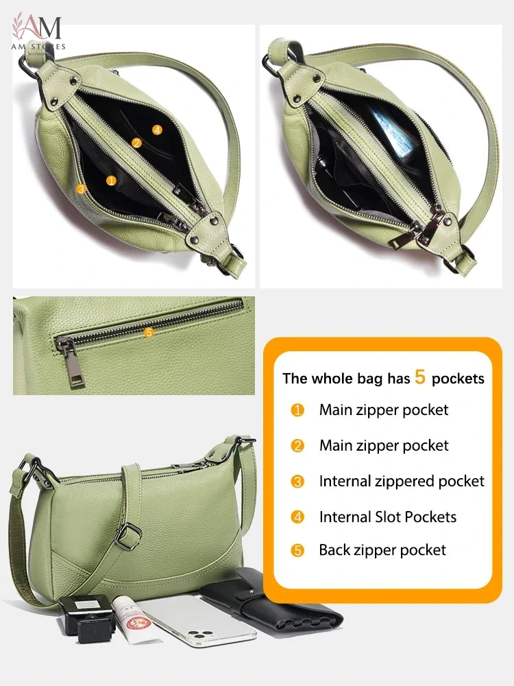 Zency Women's Leather Crossbody Bag - view 5