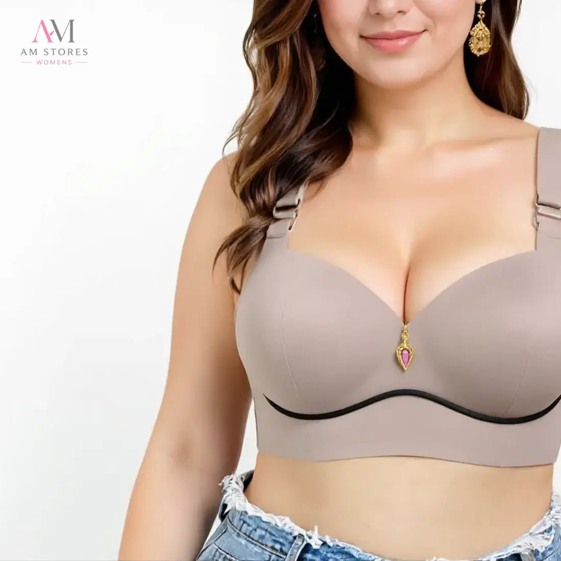 Women's Wireless Breathable Full-Support Bra - AM Stores main product image