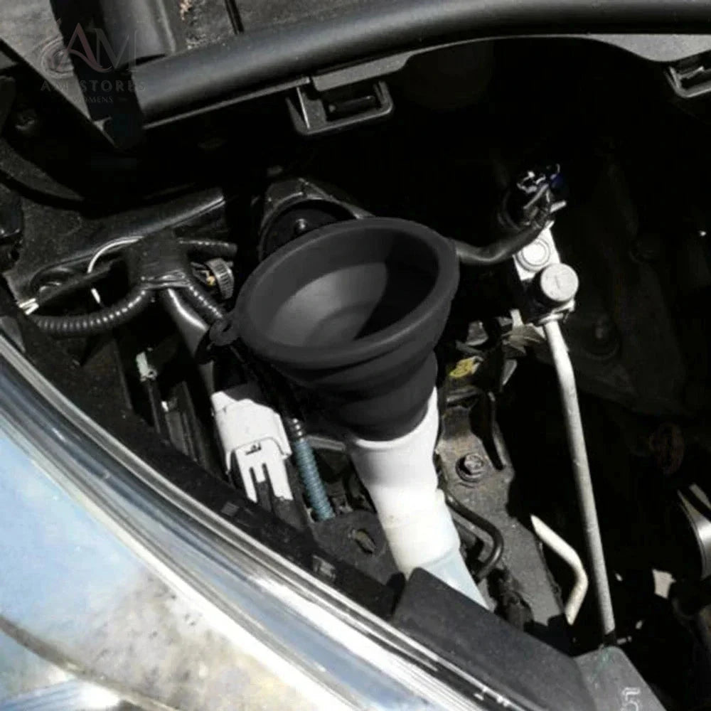 Foldable Silicone Automotive Fluid Funnel