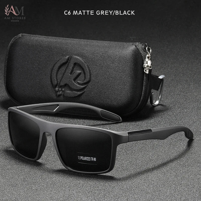 KDEAM Unisex Rectangle Polarized Sports Sunglasses - view 12