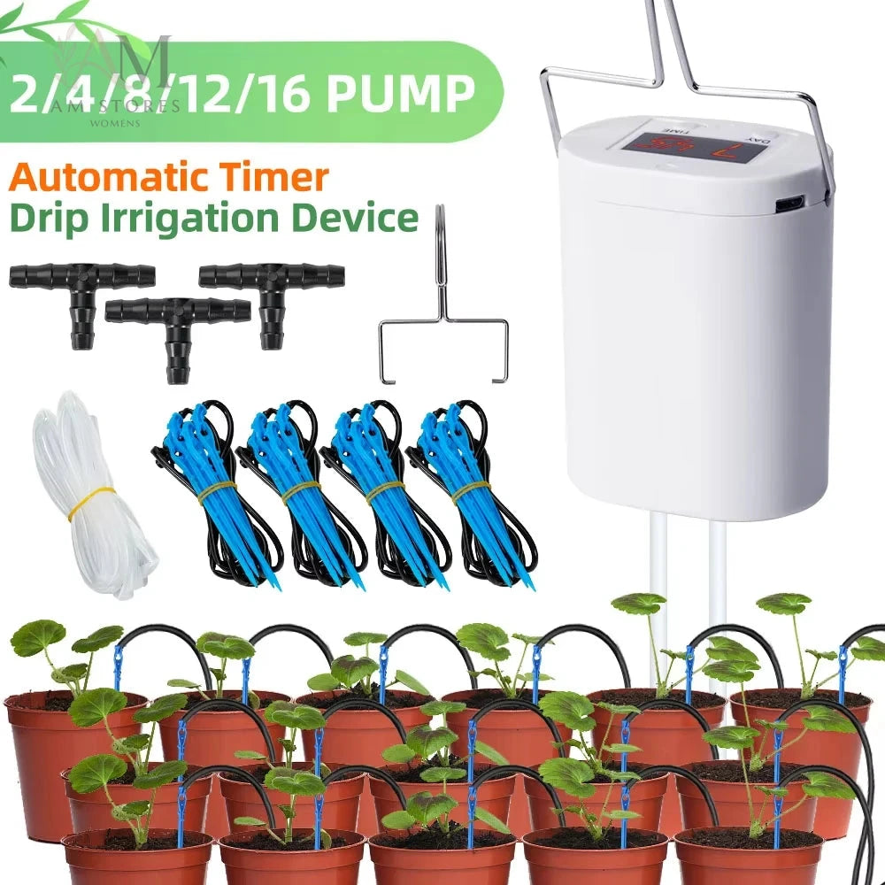 Automatic Drip-Watering Spikes for Potted Plants