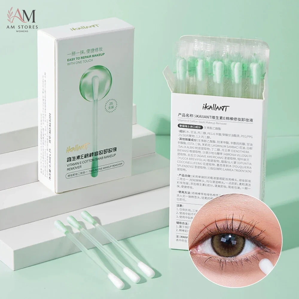 ikAllANT Pre-Soaked Makeup Remover Cotton Swabs - view 7