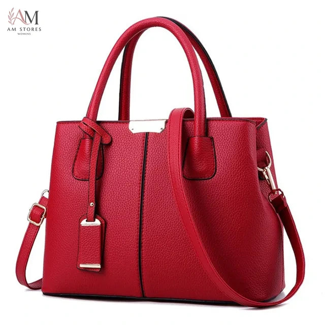 Women's Leather Shoulder Handbag - view 7