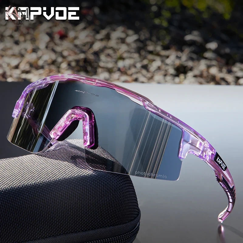 Unisex Photochromic Cycling Sunglasses UV400 - view 4