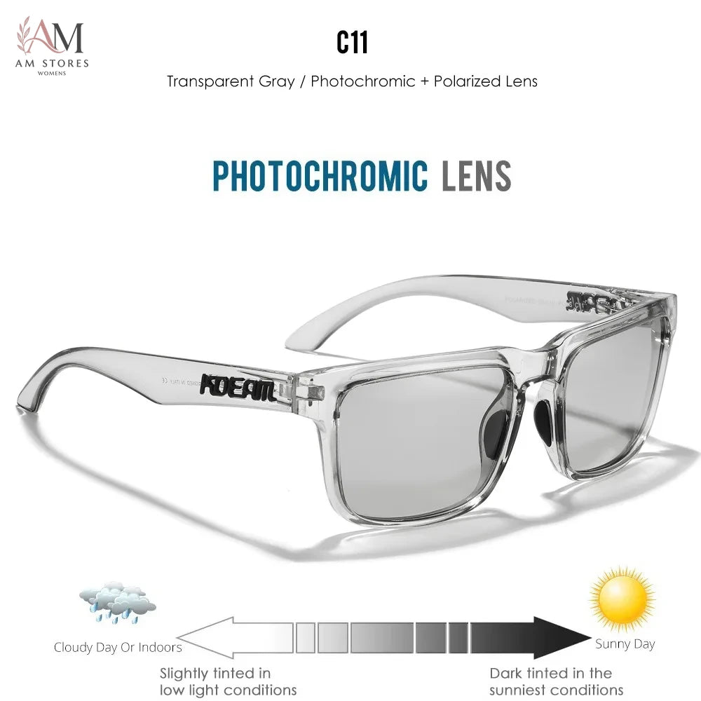 KDEAM Unisex Oversized Square Polarized Photochromic Sunglasses - view 13