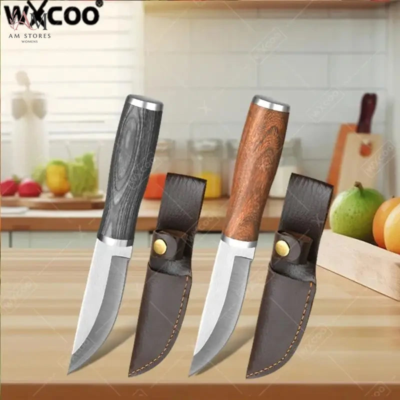 WXCOO Stainless Steel Butcher Knife with Protective Sheath - view 1