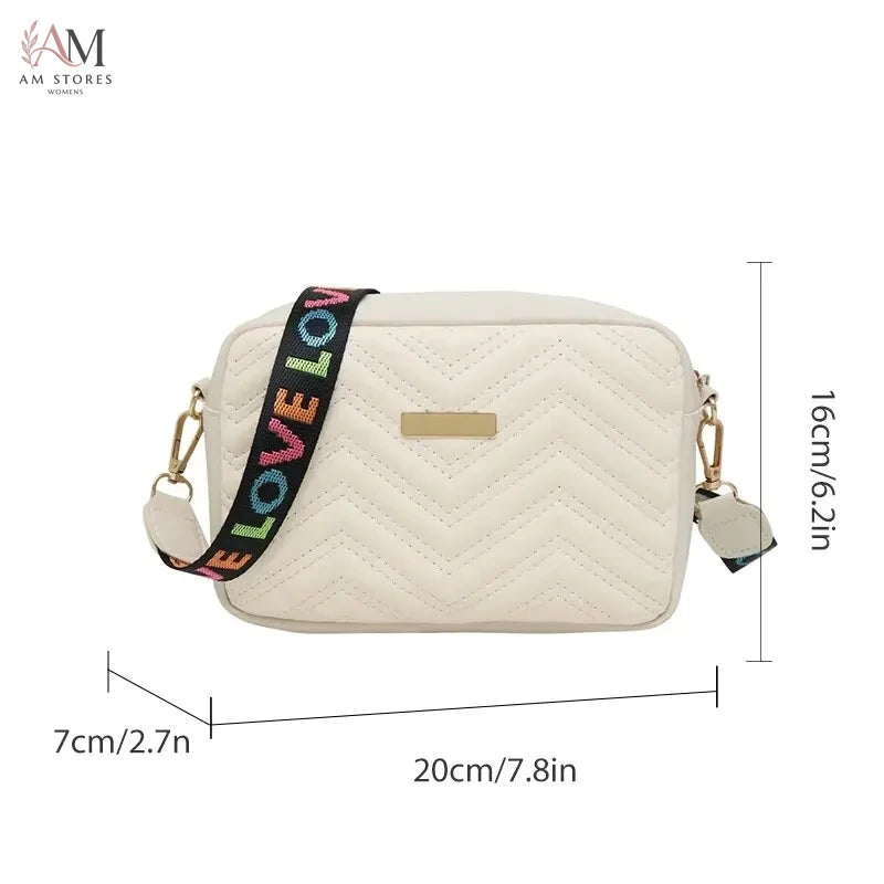 Rilibegan Embroidered PU Leather Camera Shoulder Bag - view 2