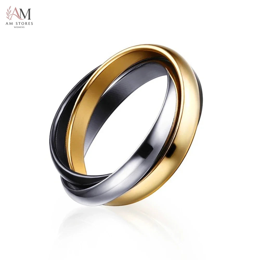 Customize Stainless Steel Engagement Wedding Women's Ring - view 13