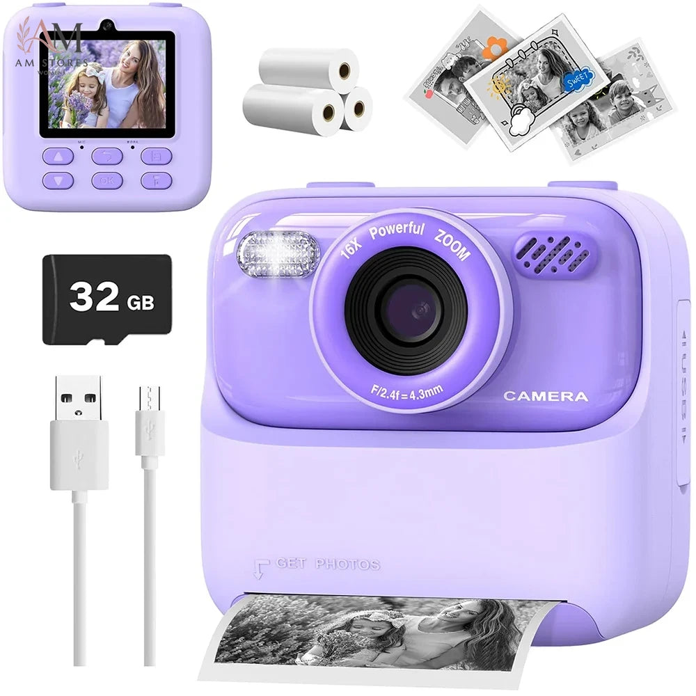 Girls' 1080P Instant-Print Camera - view 9