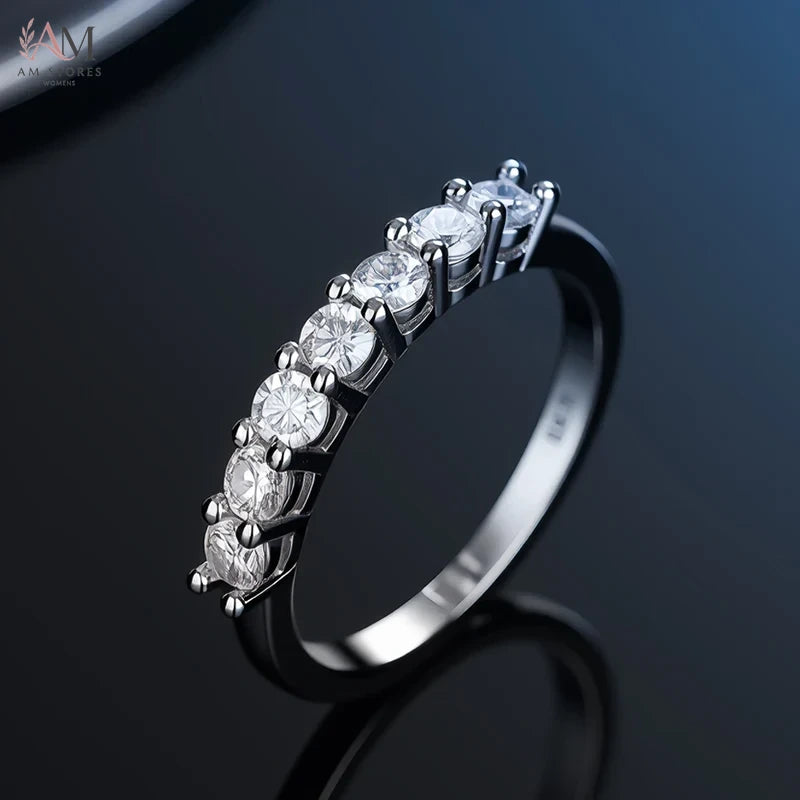 925 Sterling Silver Moissanite Wedding Women's Ring - view 2