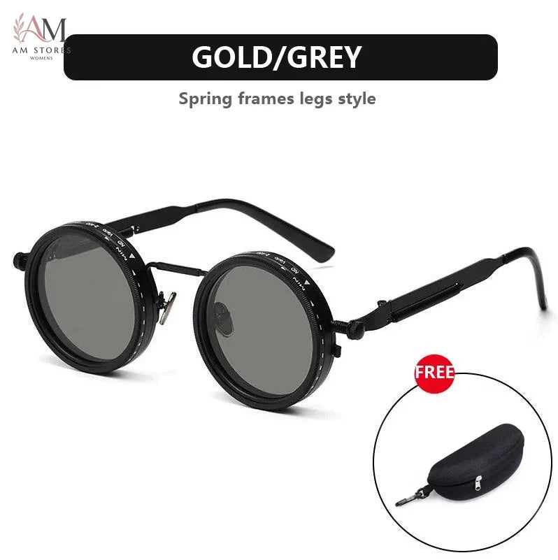 Unisex Vintage Round Polarized ND9 Eyeglasses UV400 - view 19