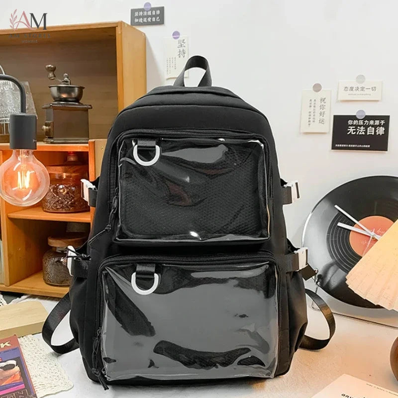 Women's Transparent Large-Capacity Backpack - view 1