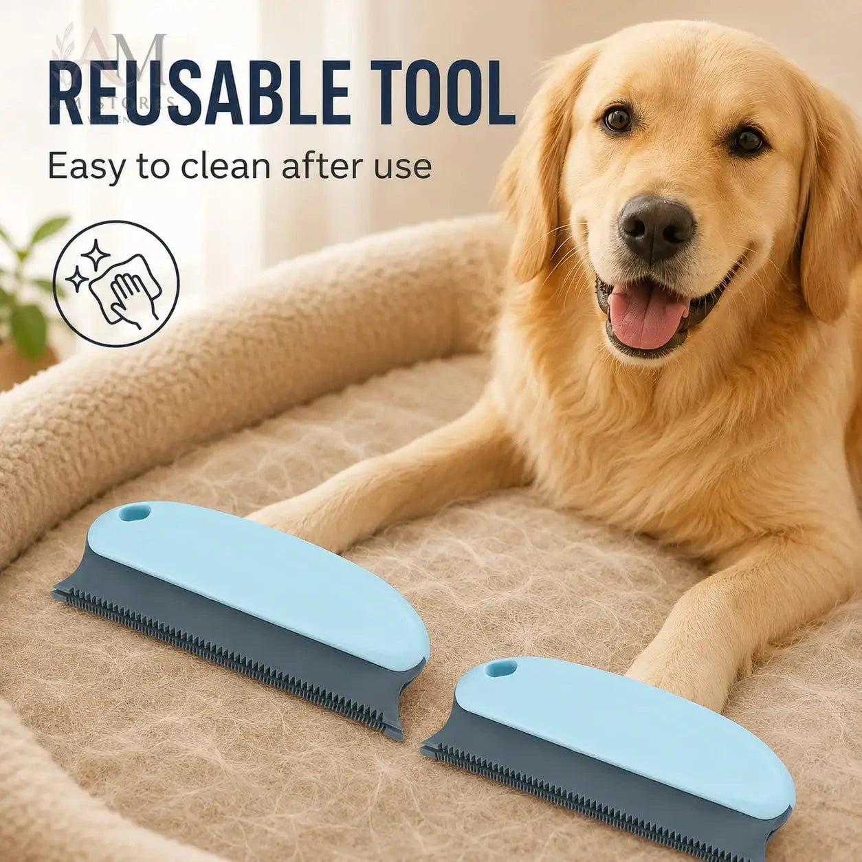 2-Piece Pet Hair Remover Brush Set