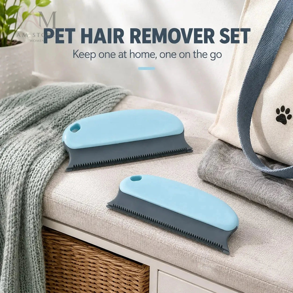 2-Piece Pet Hair Remover Brush Set