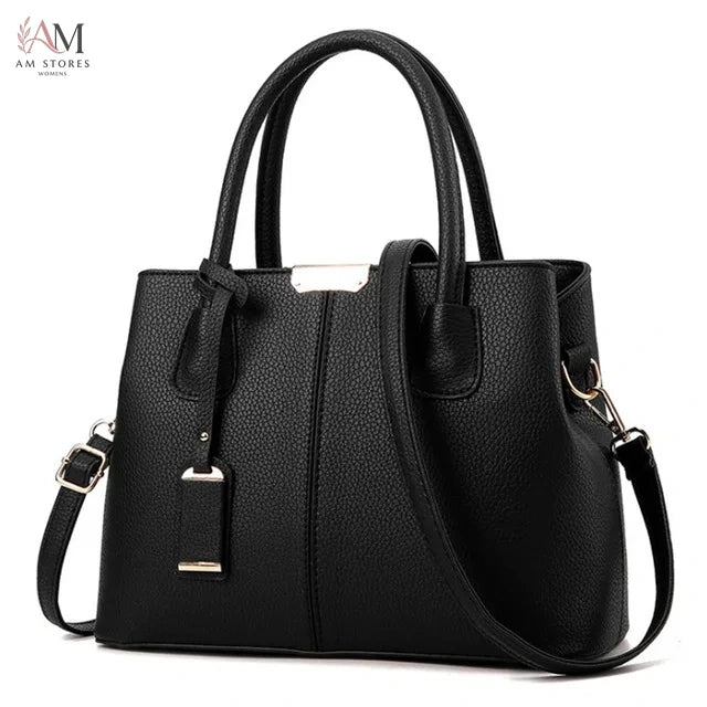 Women's Leather Shoulder Handbag - view 8