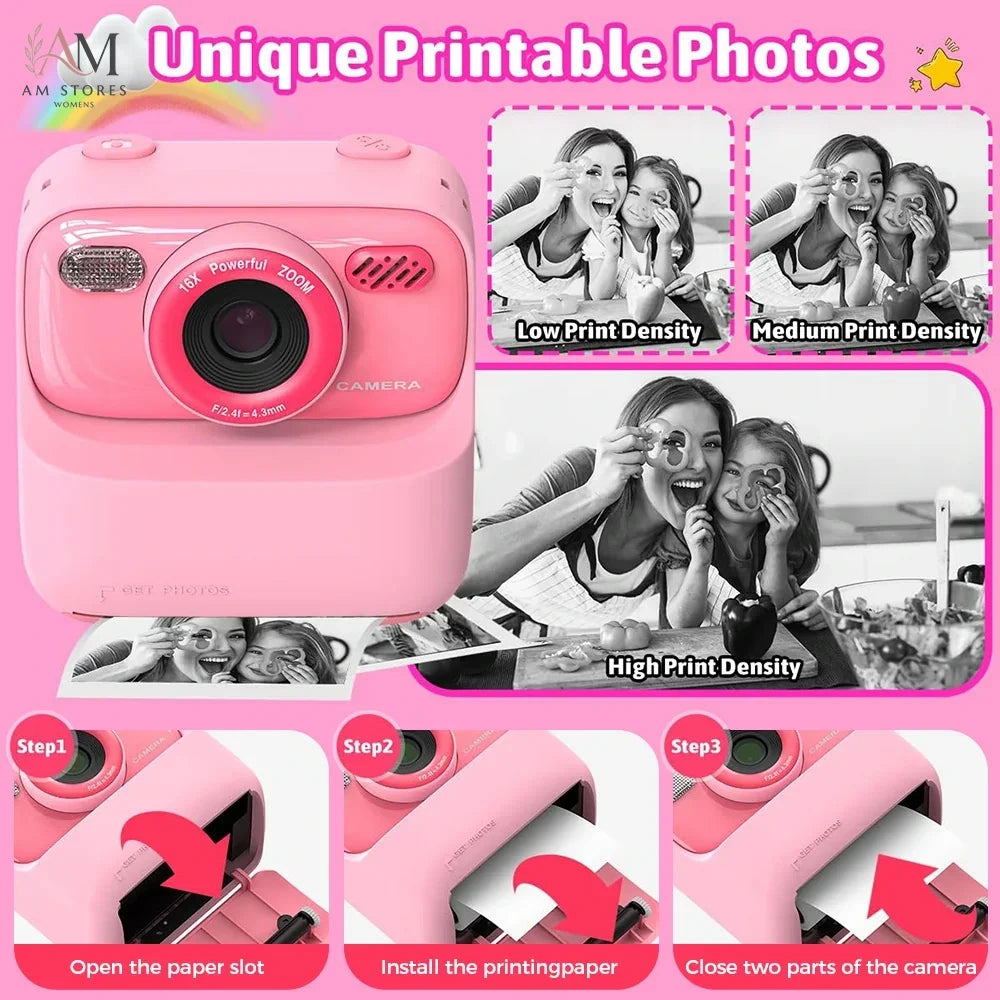 Girls' 1080P Instant-Print Camera - view 6