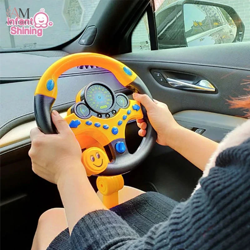 Baby Educational Light-Up Sound Steering Wheel Toy - view 1