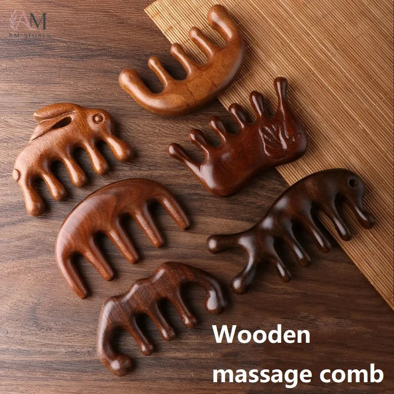 Wooden Scalp Massage Comb - view 4