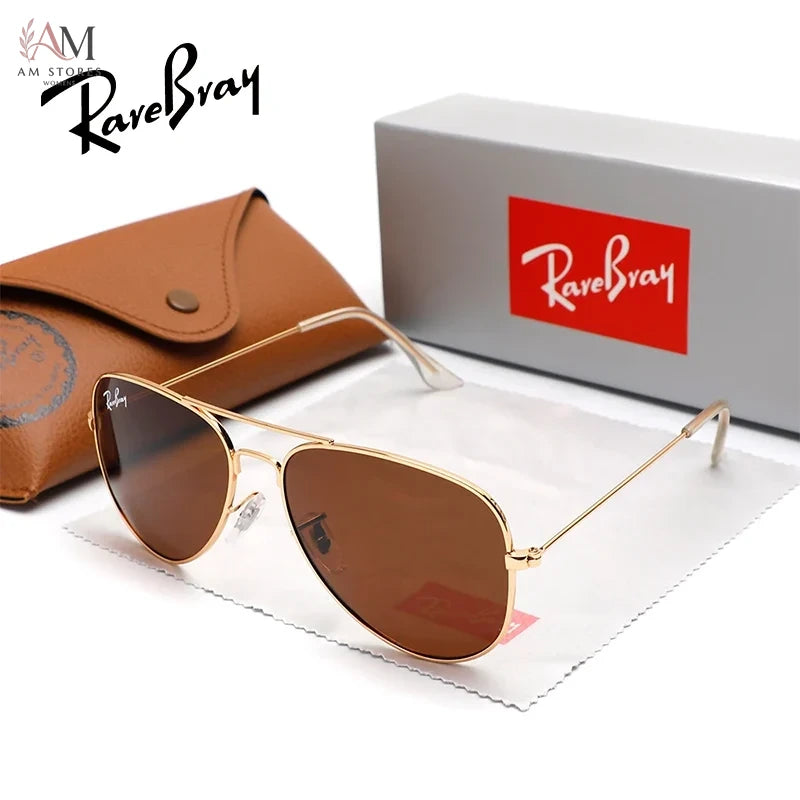RareBray Unisex Vintage Aviator Polarized Anti-Glare Eyeglasses UV400 - view 5