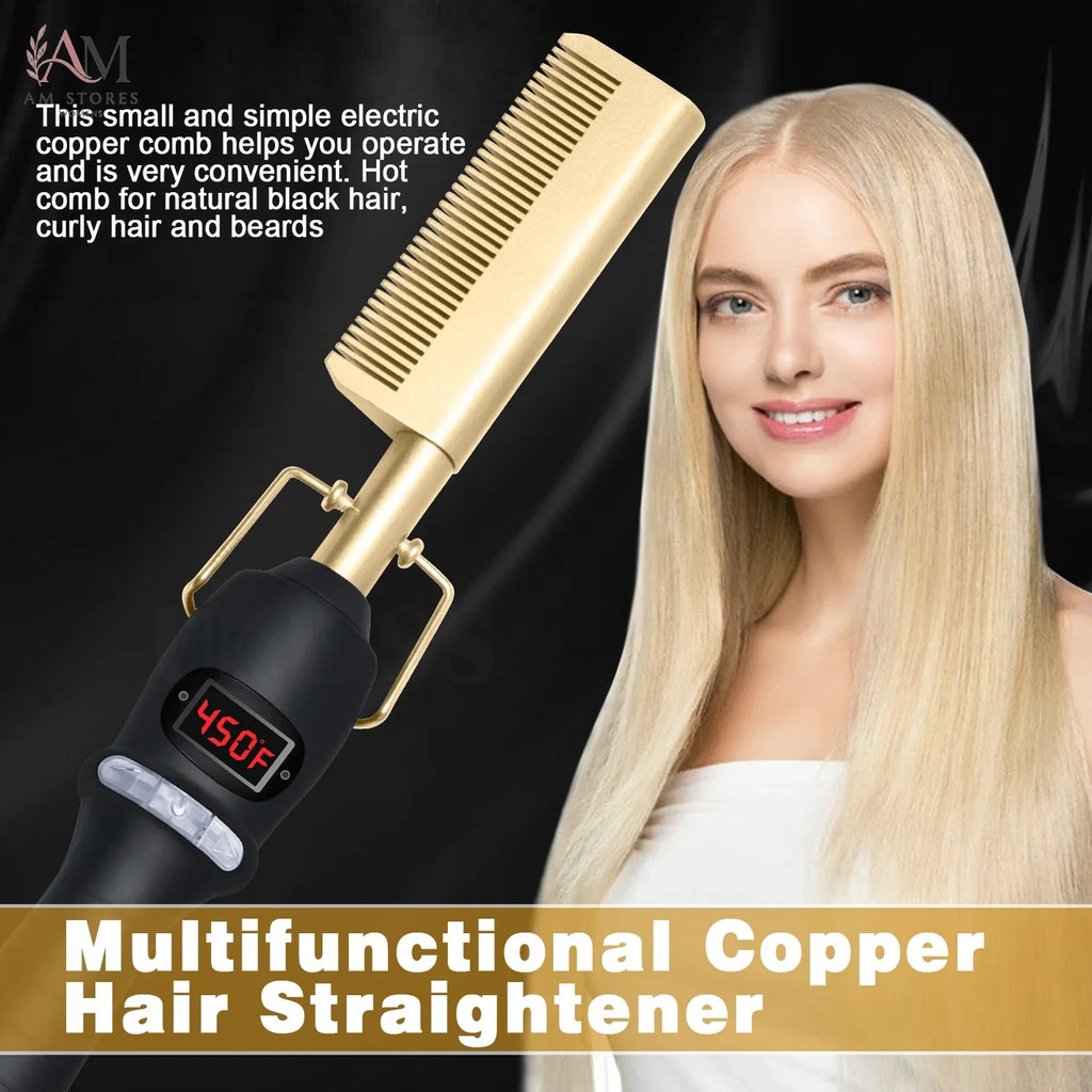 Anti-Scald Portable Electric Hot Comb - view 5
