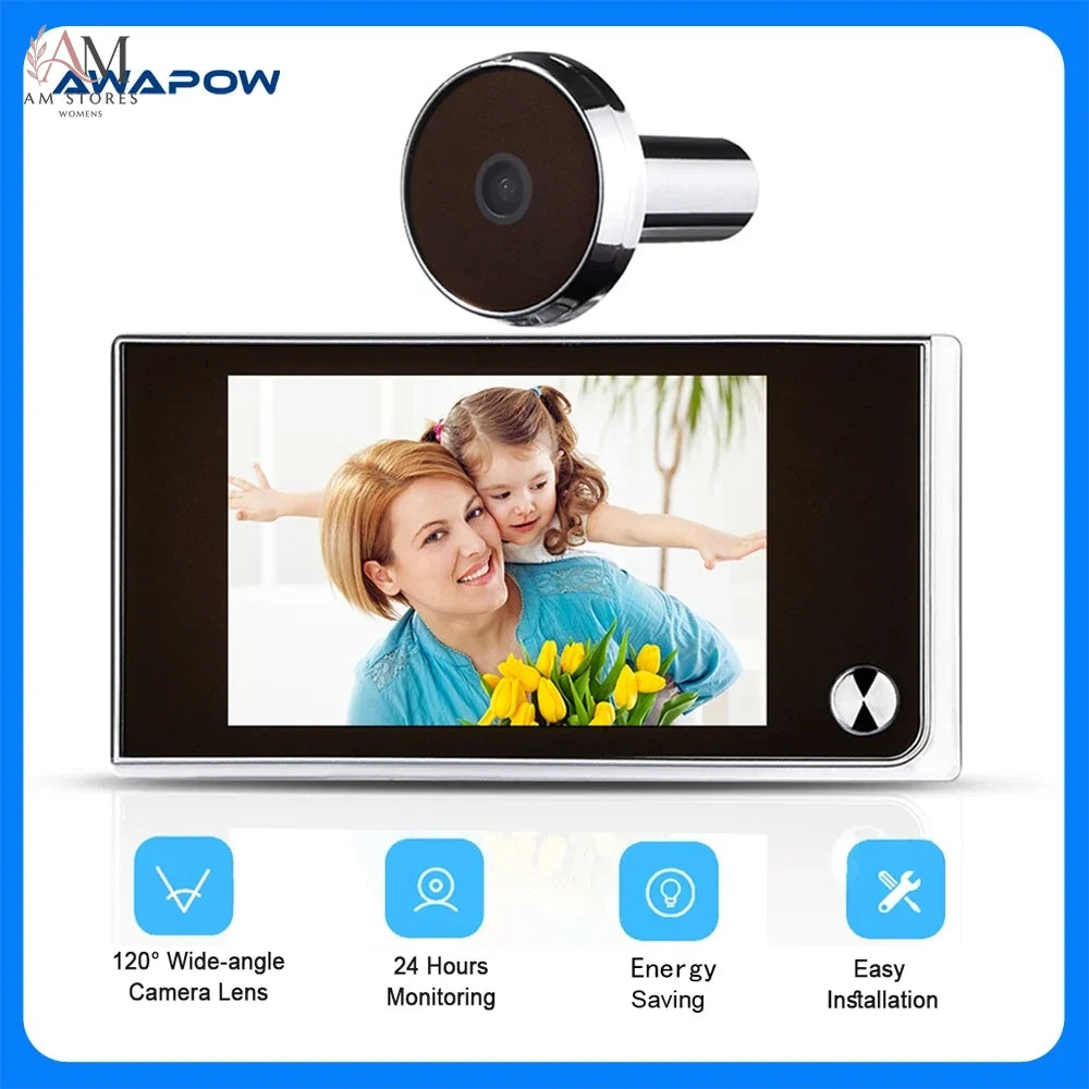 Awapow 3.5-Inch Digital Door Peephole Camera - view 10