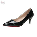Women's Red-Bottom Leather High-Heel Pumps - view 6