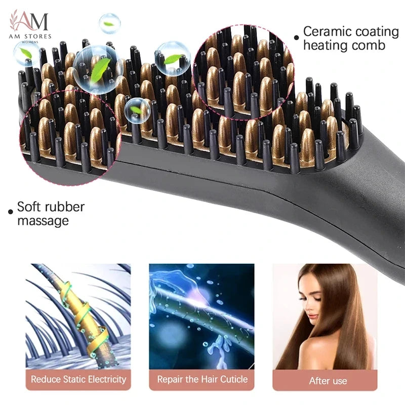 Portable Hair Straightening Brush - view 4