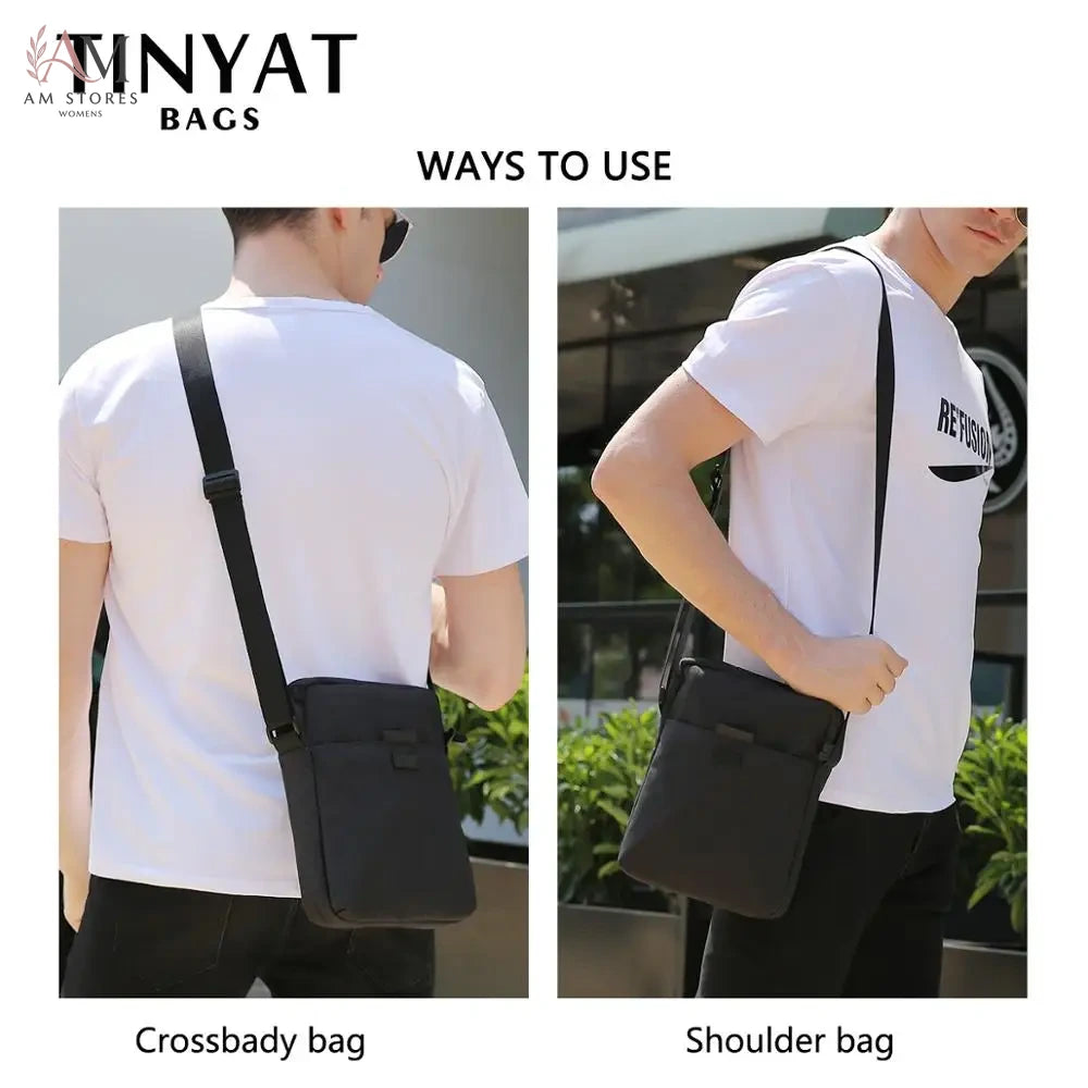 TINYAT Men's Waterproof Crossbody Bag - view 4