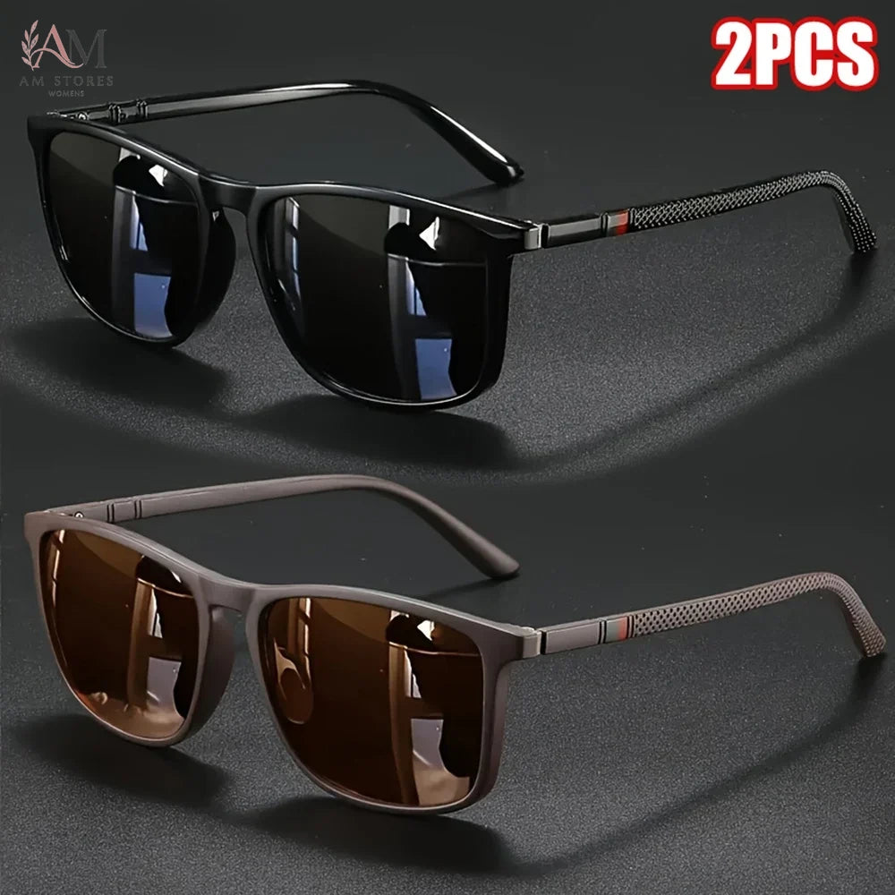 Unisex Vintage Square Polarized Cycling Sunglasses UV400 - view 9