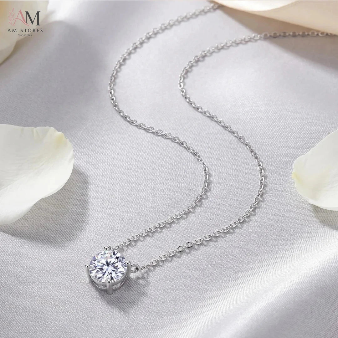 1–3ct Moissanite Solitaire Pendant Necklace - view 3