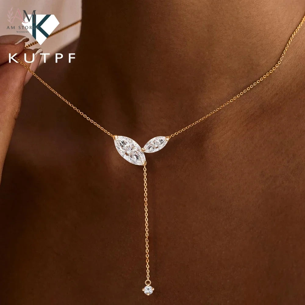 Moissanite Pendant Women's Necklace - view 1