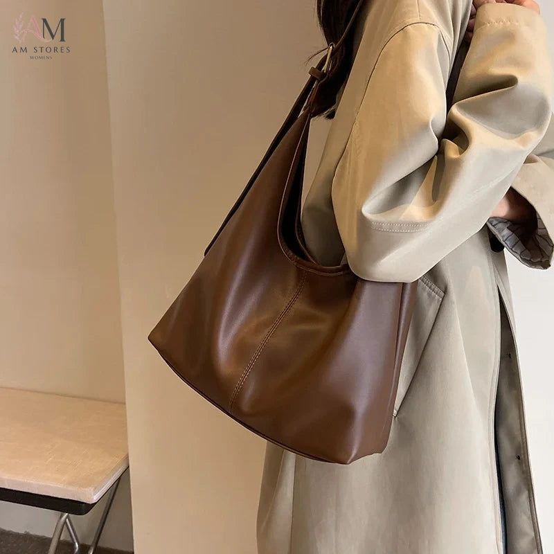 Women's PU Leather Large-Capacity Shoulder Bag - view 3
