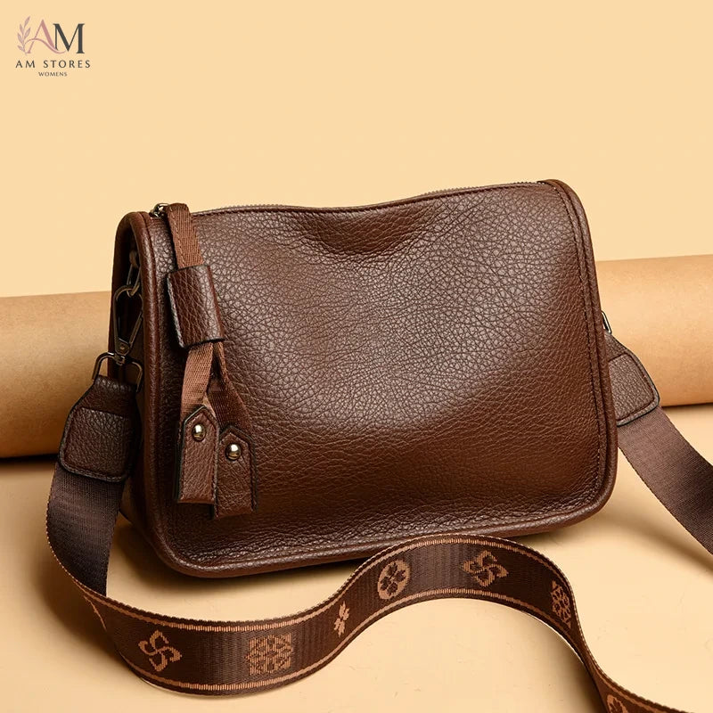 Women's Leather Crossbody Bag - view 2