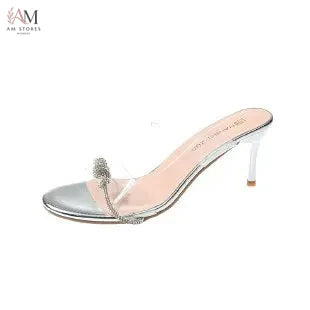 Women's Rhinestone High-Heel Sandals - view 7