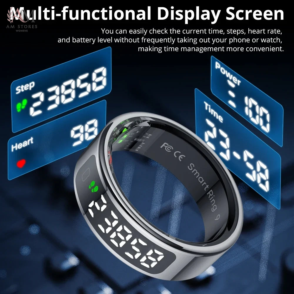 Smart Ring with Touch Display & Wireless Charging - Image 3