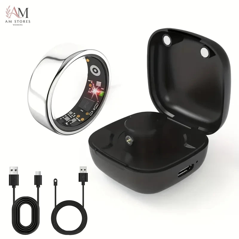 Smart Fitness Ring with Charging Case - Image 9