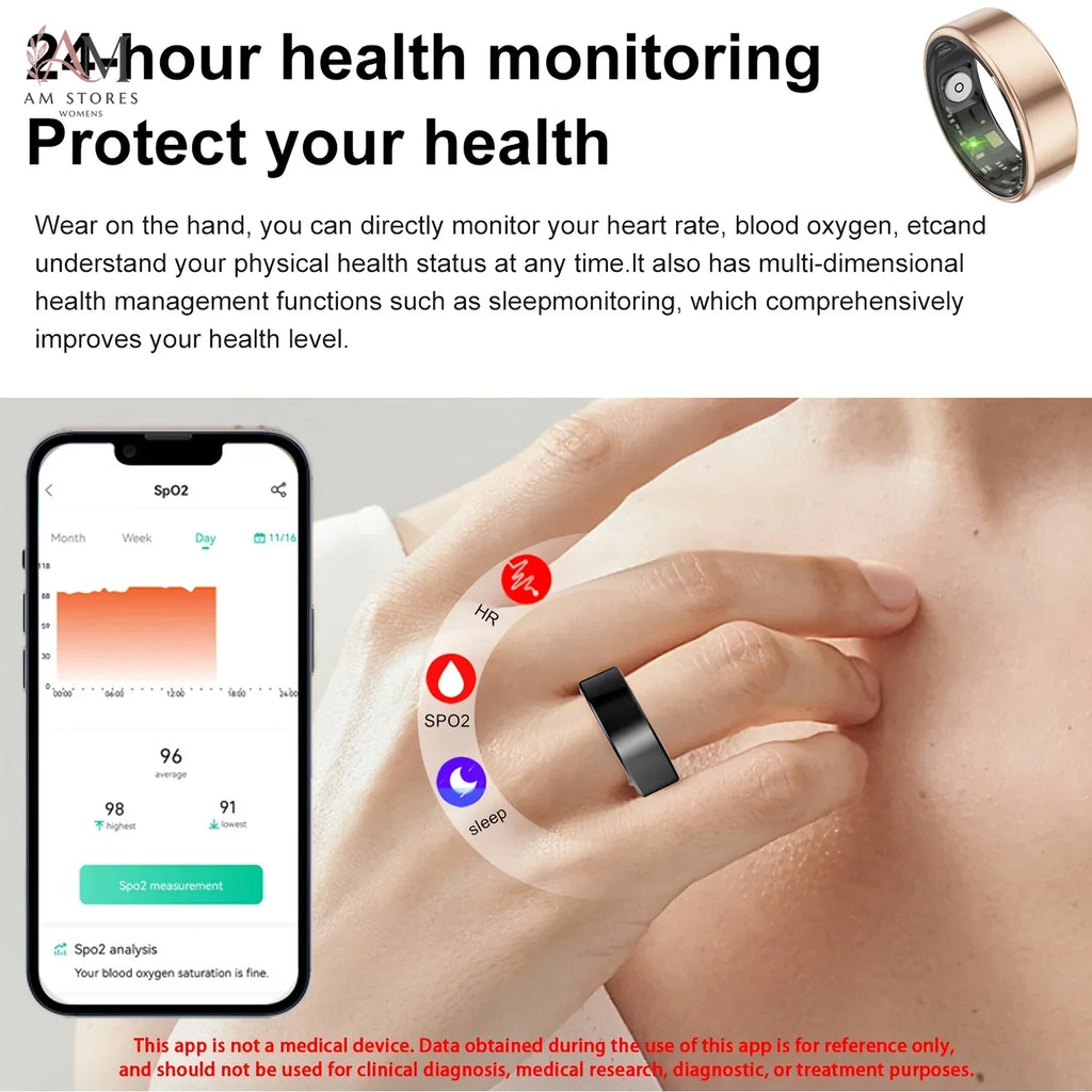 IP68 Smart Fitness Ring with Activity & Sleep Tracking - Image 2
