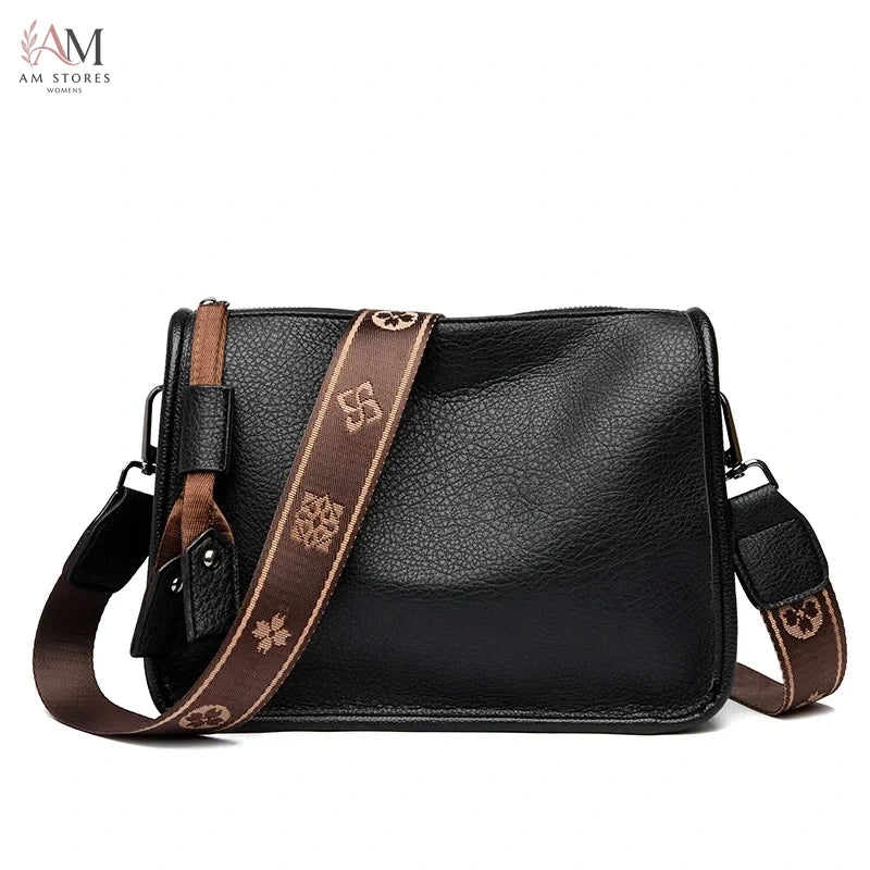 Women's Leather Crossbody Bag - view 5