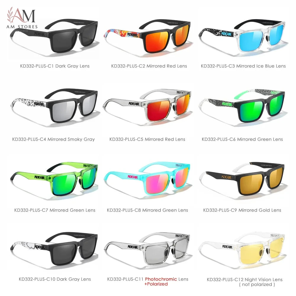 KDEAM Unisex Oversized Square Polarized Photochromic Sunglasses - view 5