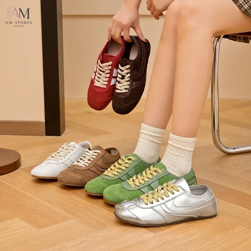 Women's Leather Sneakers - view 1