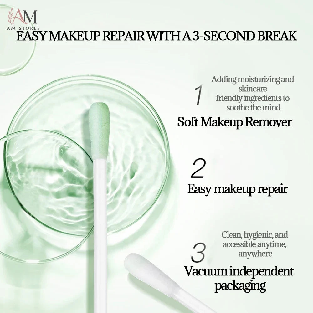 ikAllANT Pre-Soaked Makeup Remover Cotton Swabs - view 3